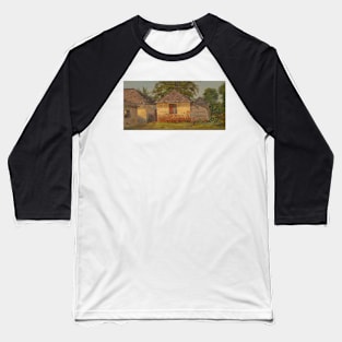 Houses, Mt Salus by Frederic Edwin Church Baseball T-Shirt